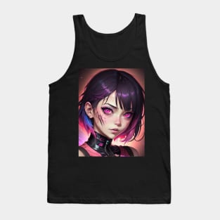 Irresistible Charm: Anime Girl Cute Kawaii Delights Tank Top